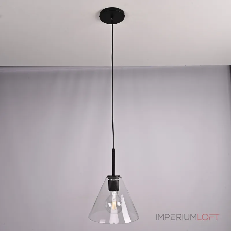 Подвесной светильник RH Utilitaire Funnel Pendant Black от ImperiumLoft