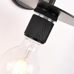 Бра RH Utilitaire Knurled Disk Shade Sconce Black от ImperiumLoft