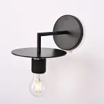 Бра RH Utilitaire Knurled Disk Shade Sconce Black от ImperiumLoft
