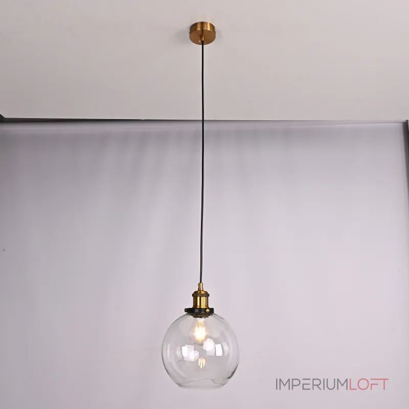 Подвесной светильник Loft Clear Glass Sphere Cloche от ImperiumLoft