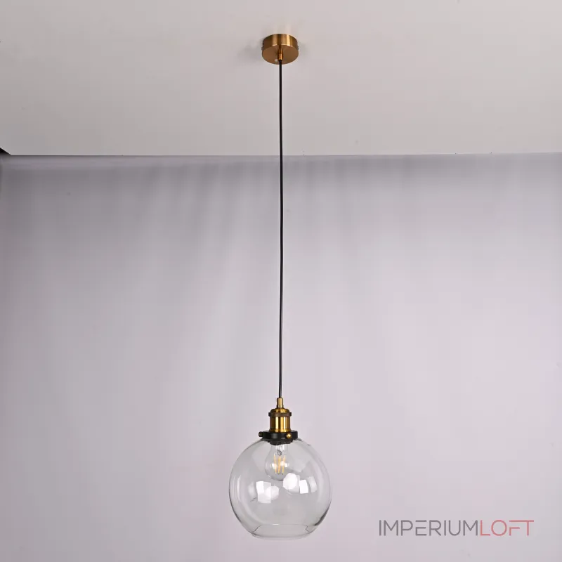 Подвесной светильник Loft Clear Glass Sphere Cloche от ImperiumLoft