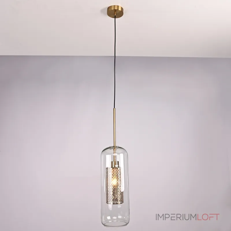 Подвесной светильник CATCH F cylinder brass D15 от ImperiumLoft