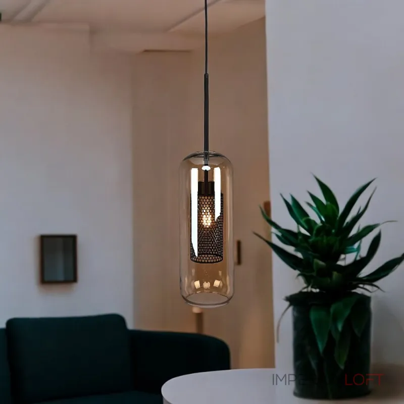 Подвесной светильник CATCH AMBER Cylinder S D15 Подвесной светильник CATCH AMBER Cylinder S D15