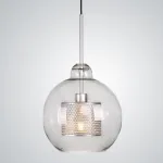 Подвесной светильник CATCH F pear silver D30 от ImperiumLoft