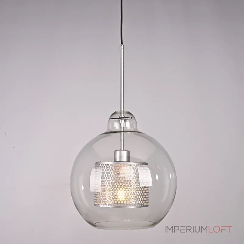 Подвесной светильник CATCH F pear silver D30 от ImperiumLoft