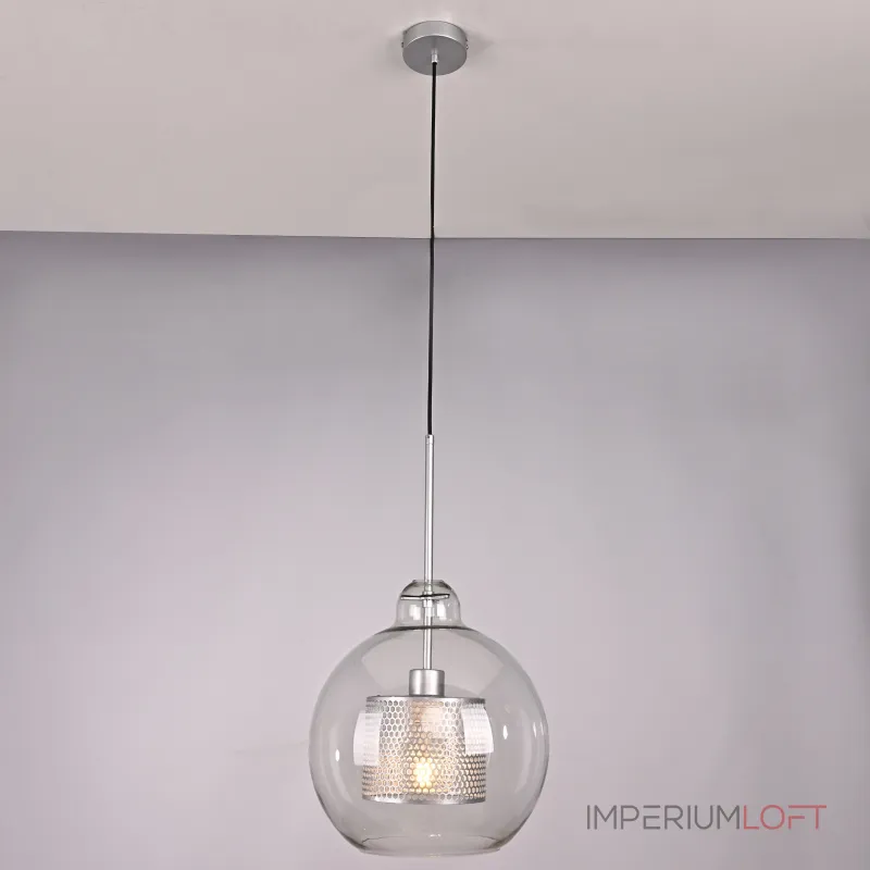 Подвесной светильник CATCH F pear silver D30 от ImperiumLoft