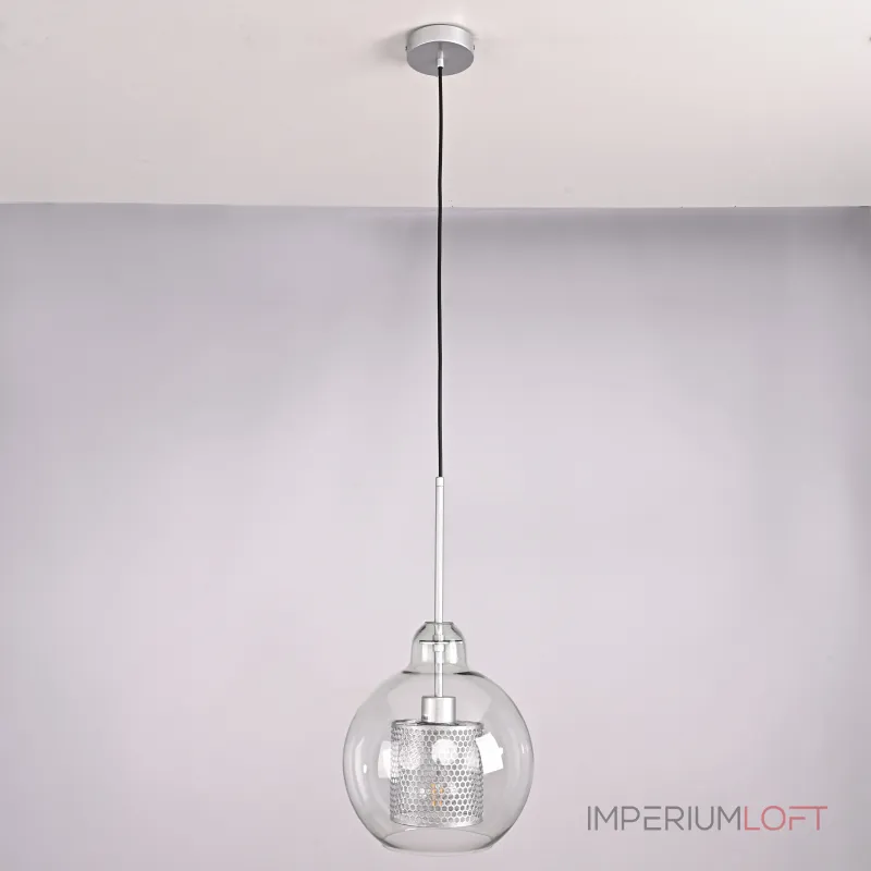 Подвесной светильник CATCH F pear silver D25 от ImperiumLoft