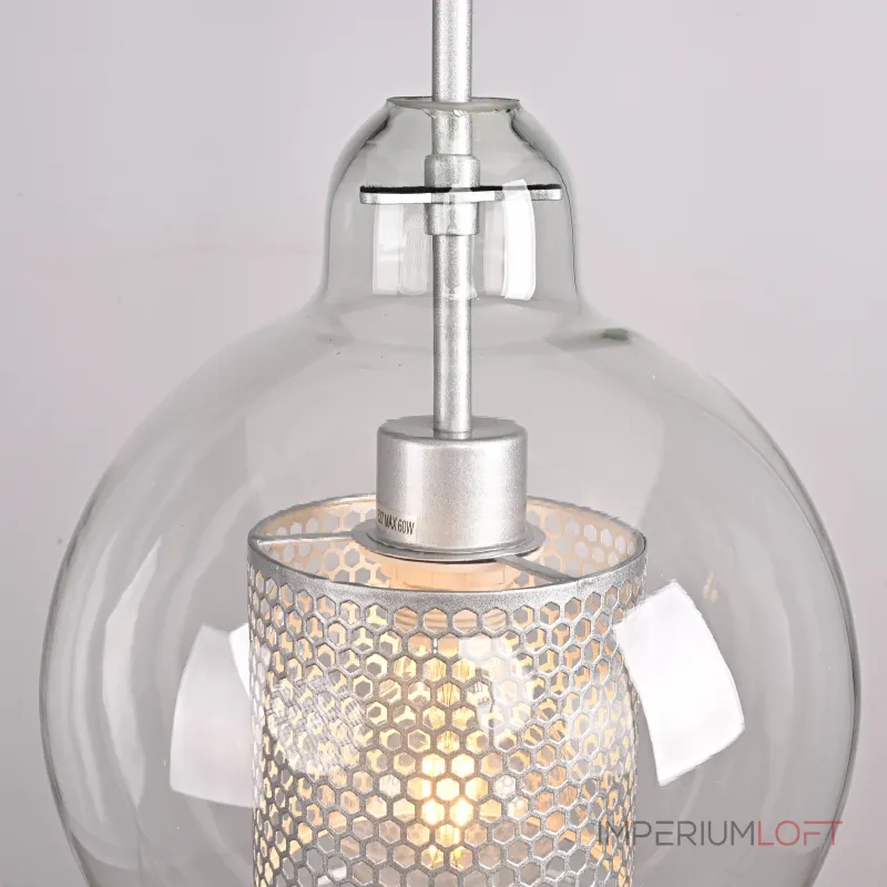 Подвесной светильник CATCH F pear silver D25 от ImperiumLoft