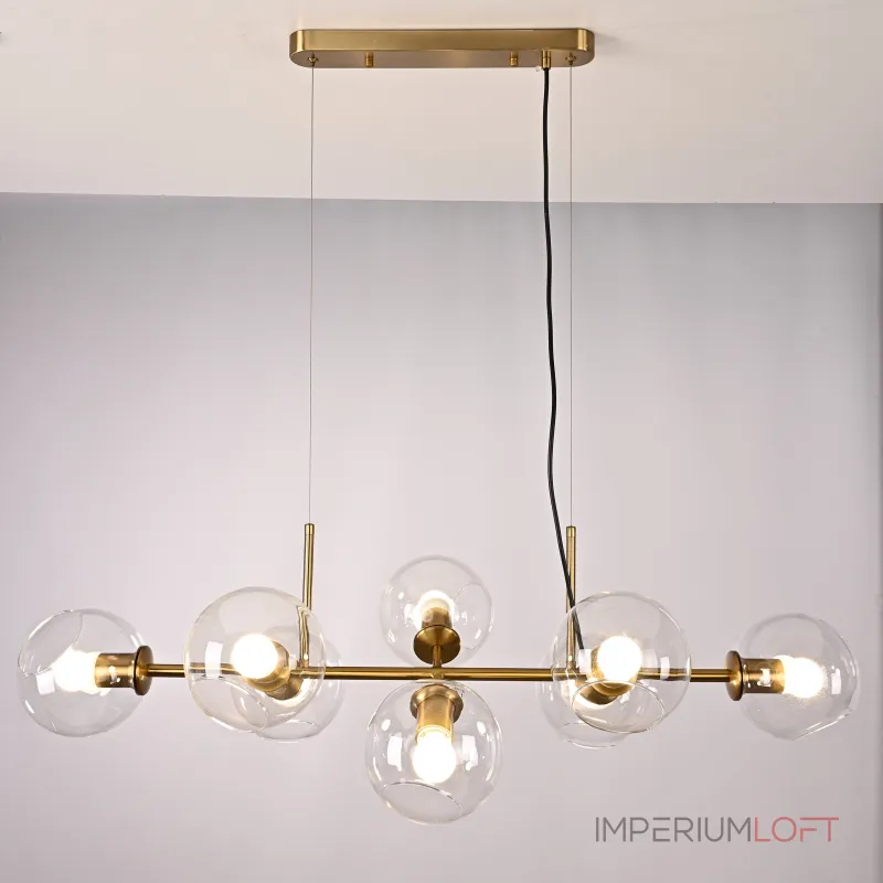 Подвесная люстра Staggered Glass Chandelier 8 Подвесная люстра Staggered Glass Chandelier 8