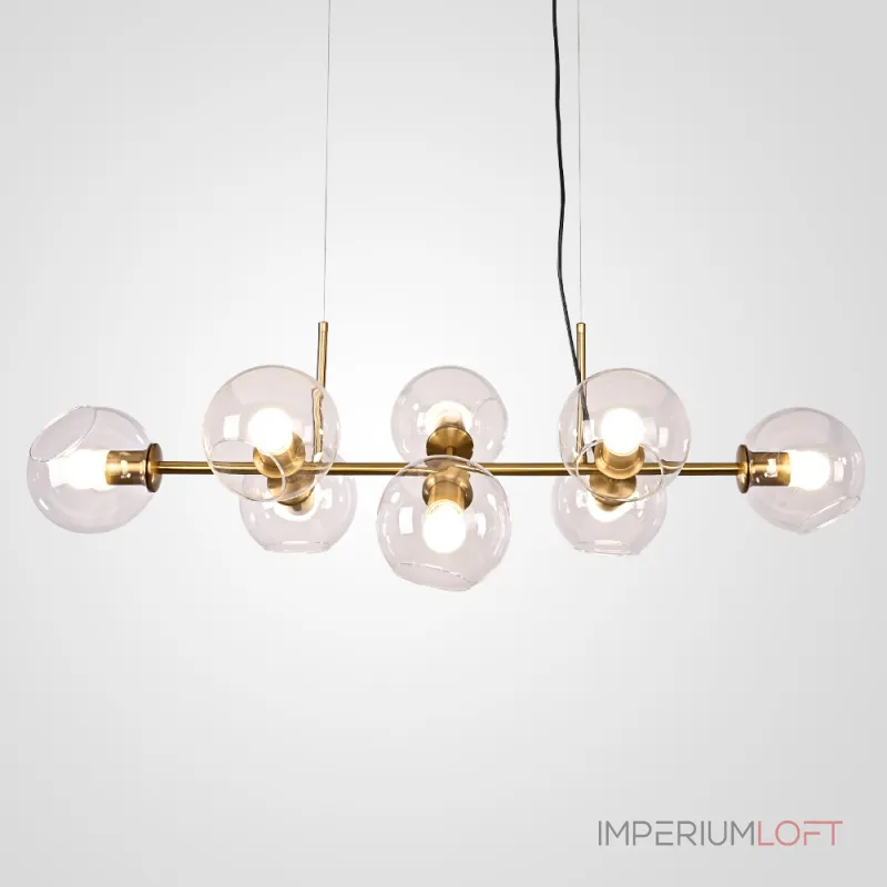 Подвесная люстра Staggered Glass Chandelier 8 Подвесная люстра Staggered Glass Chandelier 8