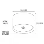Потолочный светильник CYLINDER A White от ImperiumLoft