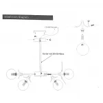 Люстра на штанге Light of MATISSE D67