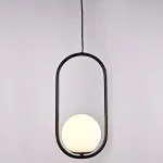 Подвесной светильник Matthew McCormick hoop 40 Black MILA Pendant от ImperiumLoft