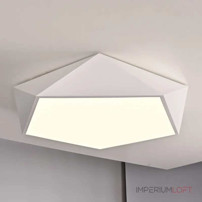 Потолочный светодиодный светильник GEOMETRIC White D60 от ImperiumLoft