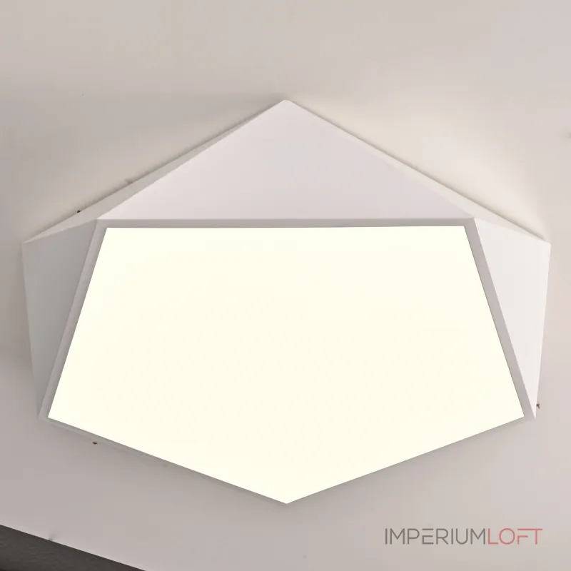 Потолочный светодиодный светильник GEOMETRIC White D60 от ImperiumLoft