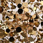 Подвесной светильник Tezani Argent Suspension Pendant lamp 85 gold D50