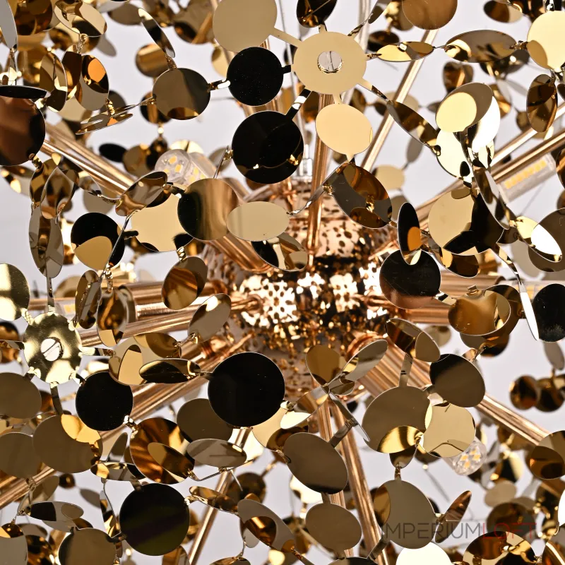 Подвесной светильник Tezani Argent Suspension Pendant lamp 85 gold D50