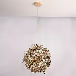 Подвесной светильник Tezani Argent Suspension Pendant lamp 85 gold D50