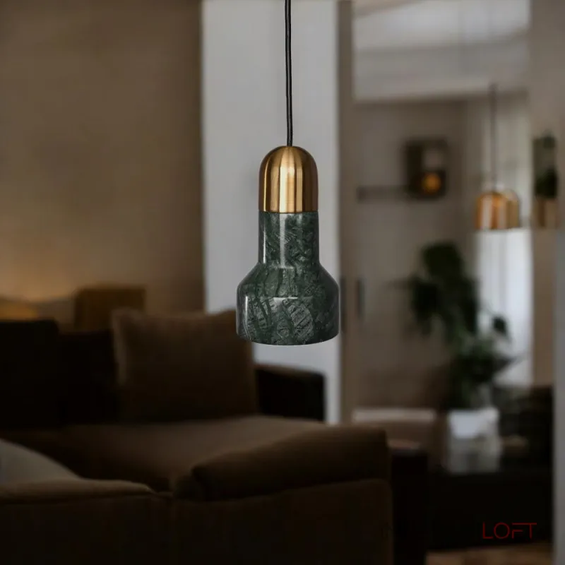 Подвесной светильник JAZZ STONE green brass от ImperiumLoft