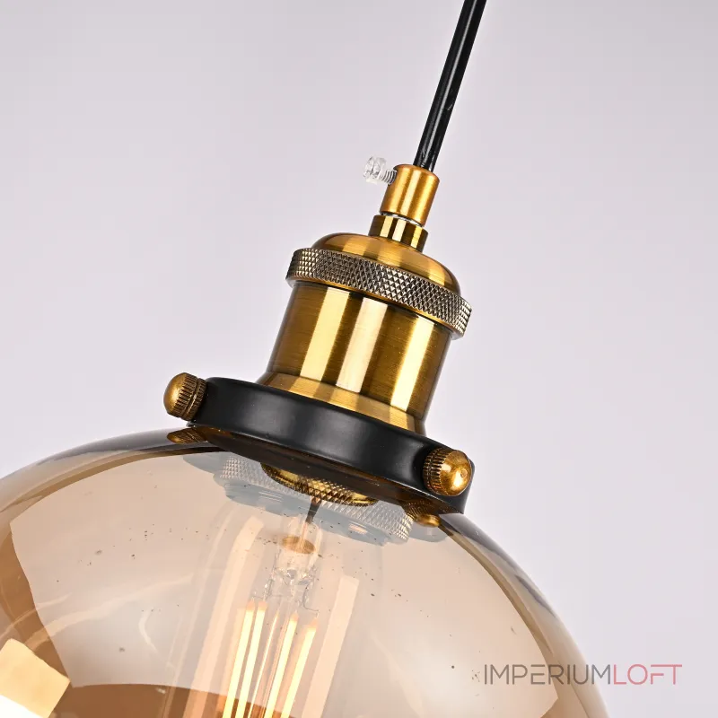 Подвесной светильник Loft Clear Glass Sphere Cloche Дымчатый от ImperiumLoft