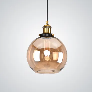 Подвесной светильник Loft Clear Glass Sphere Cloche Дымчатый