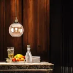 Подвесной светильник Loft Clear Glass Sphere Cloche Дымчатый от ImperiumLoft