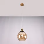 Подвесной светильник Loft Clear Glass Sphere Cloche Дымчатый от ImperiumLoft