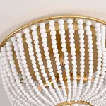 Потолочная люстра JACQUELINE CLEAR FLUSH-MOUNT brass