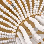 Потолочная люстра JACQUELINE CLEAR FLUSH-MOUNT brass