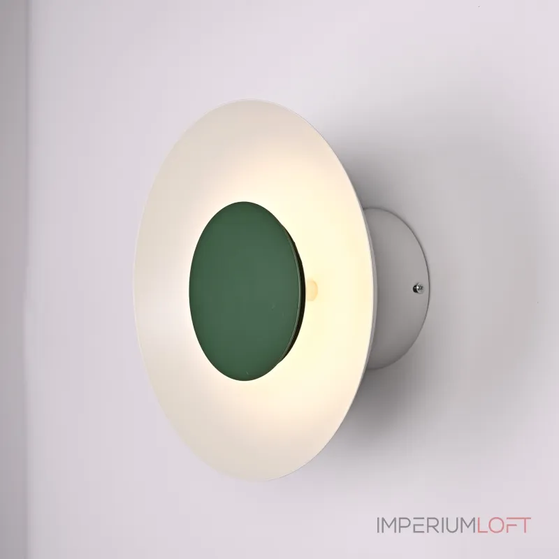Бра TWIRL SUNSET D25 White/Green от ImperiumLoft