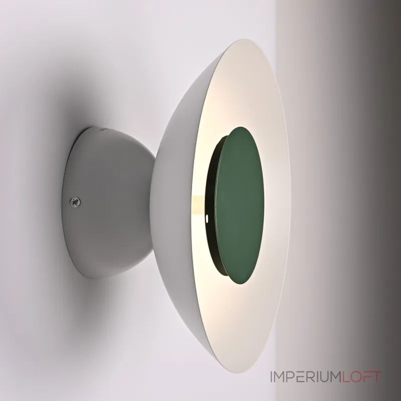 Бра TWIRL SUNSET D25 White/Green от ImperiumLoft