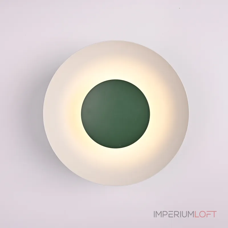 Бра TWIRL SUNSET D25 White/Green от ImperiumLoft