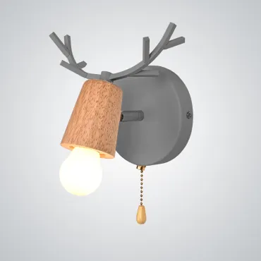 Бра с рожками DEER A SWITCH Black/Light wood Бра с рожками DEER A SWITCH Black/Light wood