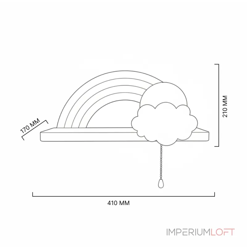 Настенный светильник RAINBOW KIDS WALL от ImperiumLoft