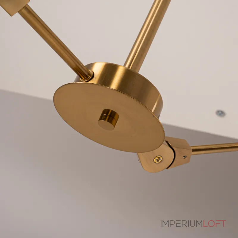 Люстра на штанге LATE D55 Gold от ImperiumLoft