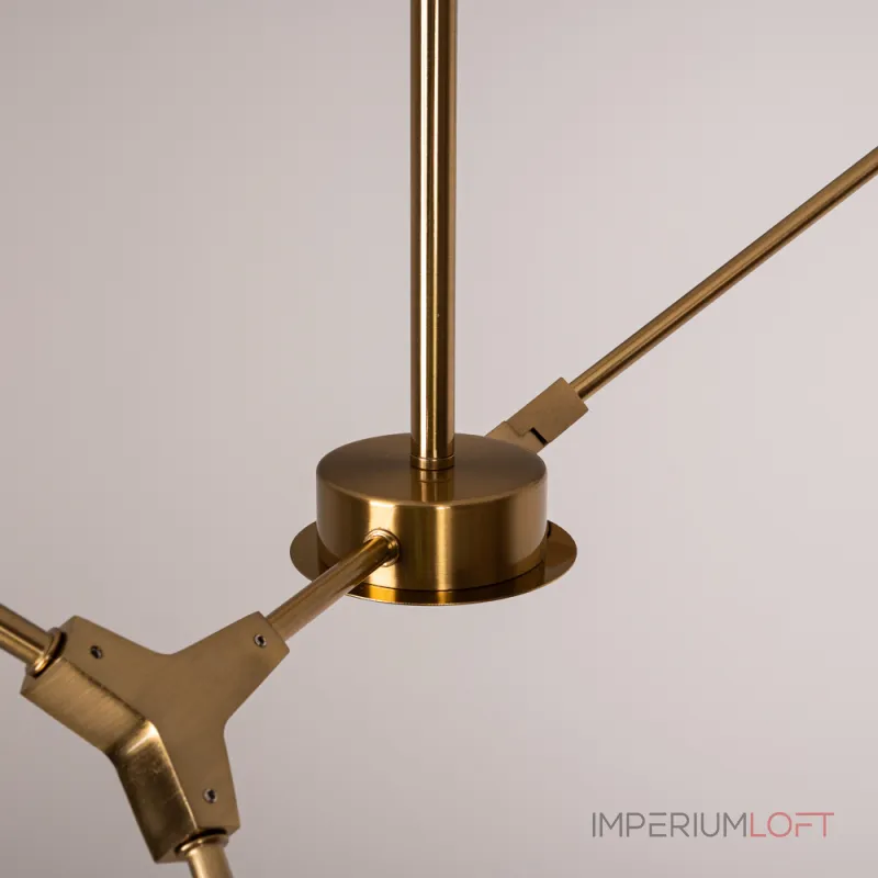 Люстра на штанге LATE D55 Gold от ImperiumLoft