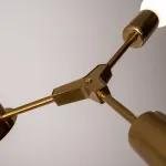 Люстра на штанге LATE D55 Gold от ImperiumLoft