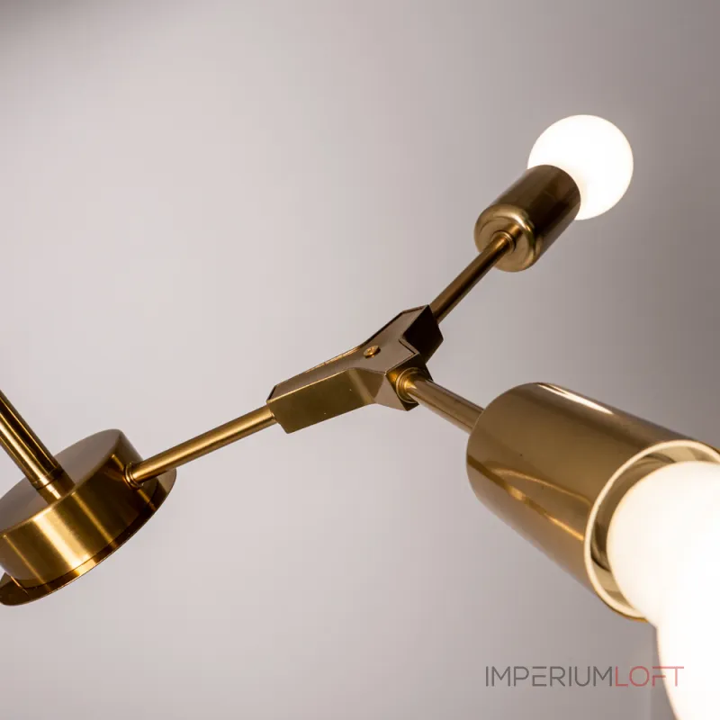 Люстра на штанге LATE D55 Gold от ImperiumLoft