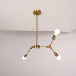 Люстра на штанге LATE D55 Gold от ImperiumLoft