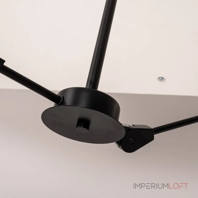 Люстра на штанге LATE D55 Black от ImperiumLoft