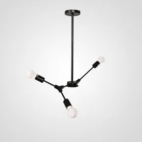 Люстра на штанге LATE D55 Black