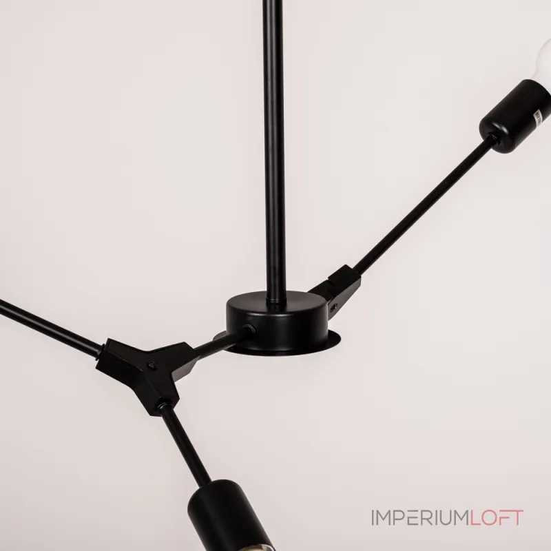 Люстра на штанге LATE D55 Black от ImperiumLoft