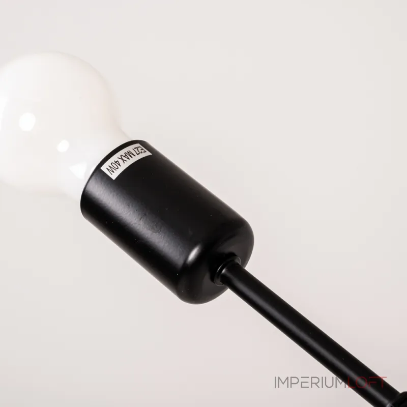 Люстра на штанге LATE D55 Black от ImperiumLoft