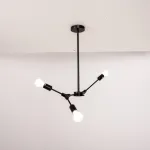 Люстра на штанге LATE D55 Black от ImperiumLoft