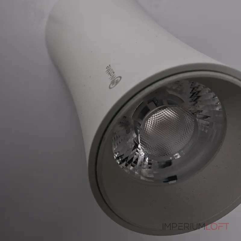 Потолочный светильник Zyppa White H15 от ImperiumLoft синего цвета с круглым деревянным элементом