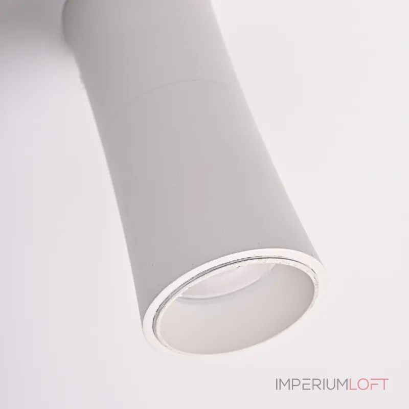 Потолочный светильник Zyppa White H12 от ImperiumLoft синего цвета с круглым деревянным элементом