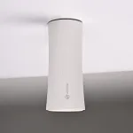 Потолочный светильник Zyppa White H12 от ImperiumLoft синего цвета с круглым деревянным элементом