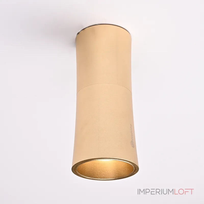 Потолочный светильник Zyppa Gold H12 от ImperiumLoft синего цвета с круглым деревянным элементом