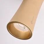 Потолочный светильник Zyppa Gold H12 от ImperiumLoft синего цвета с круглым деревянным элементом