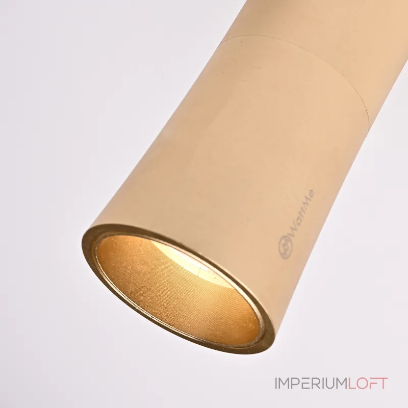 Потолочный светильник Zyppa Gold H12 от ImperiumLoft синего цвета с круглым деревянным элементом